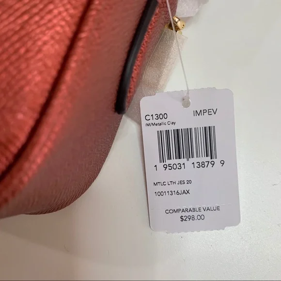 Coach Jes Crossbody 20 Leather Bag Metallic Clay - Picture 7 of 11